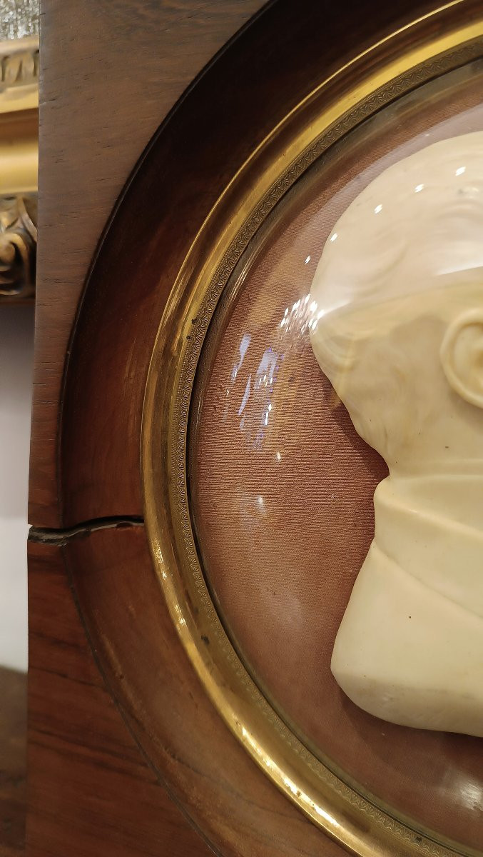 RITRATTO MASCHILE IN CERA DI G. GRITTI META' XIX SECOLO -photo-2