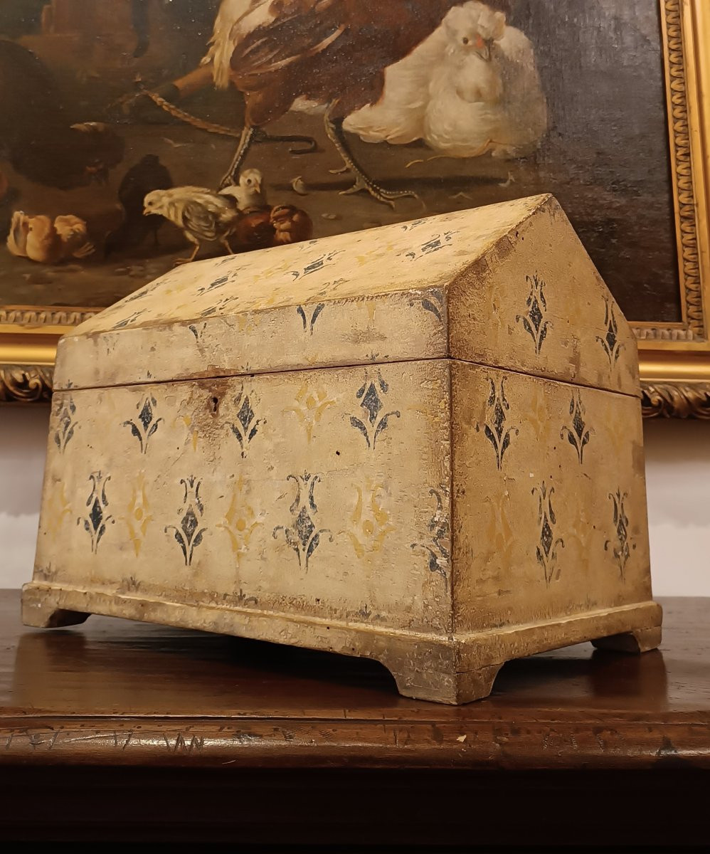 PICCOLA CASSA DIPINTA XVII SECOLO -photo-1