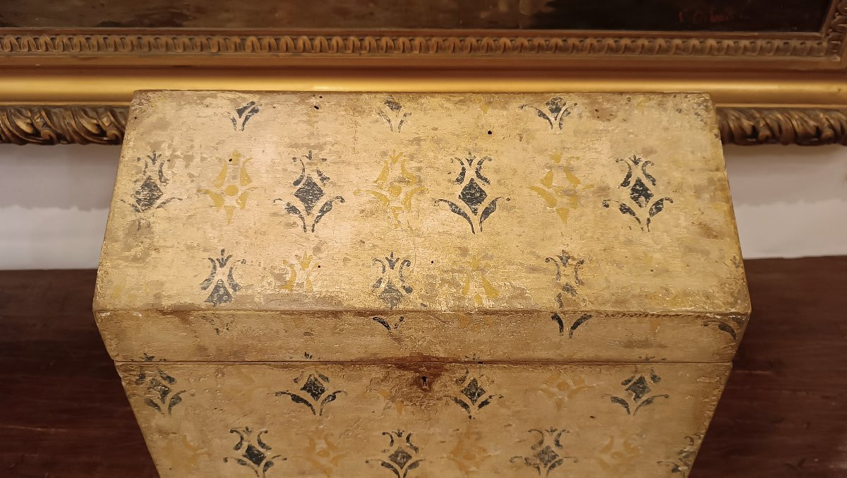 PICCOLA CASSA DIPINTA XVII SECOLO -photo-4