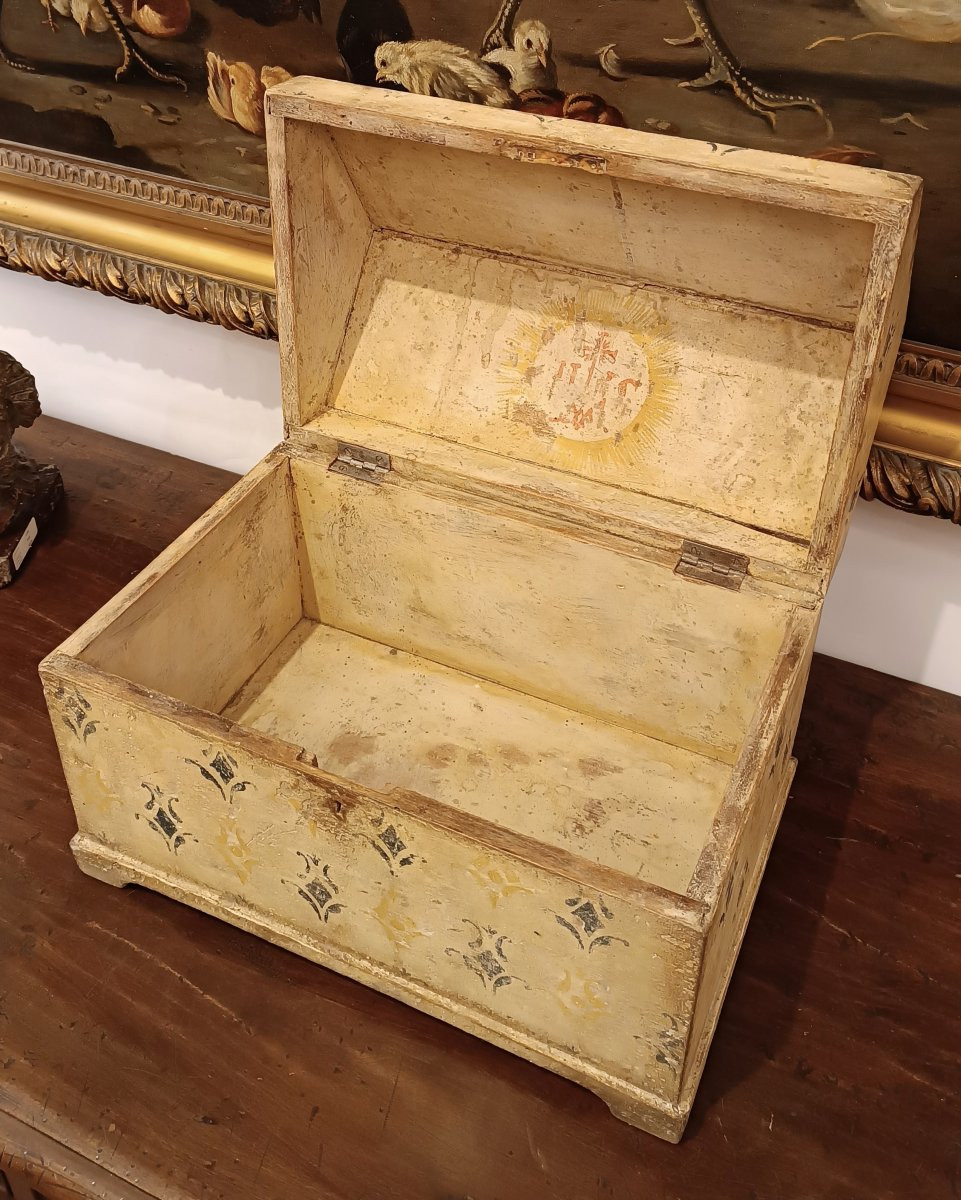 PICCOLA CASSA DIPINTA XVII SECOLO -photo-6