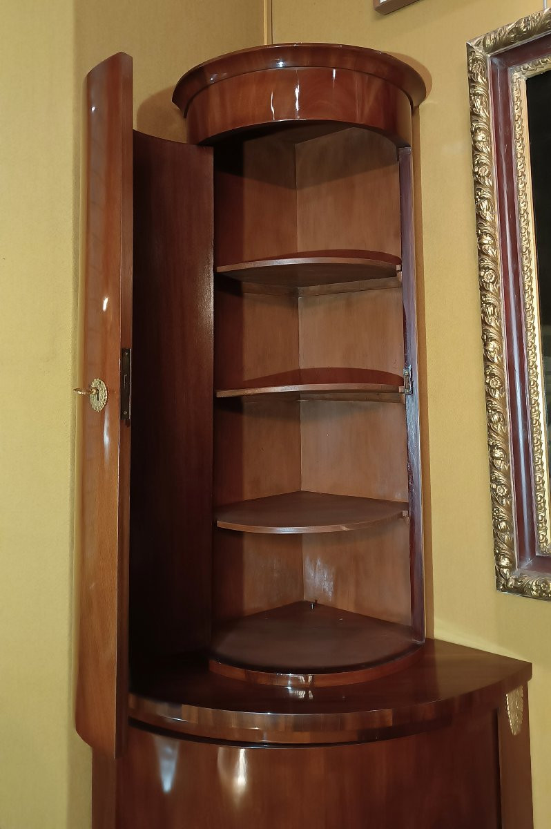 ANGOLIERA IMPERO IN MOGANO PRIMO XIX SECOLO-photo-2