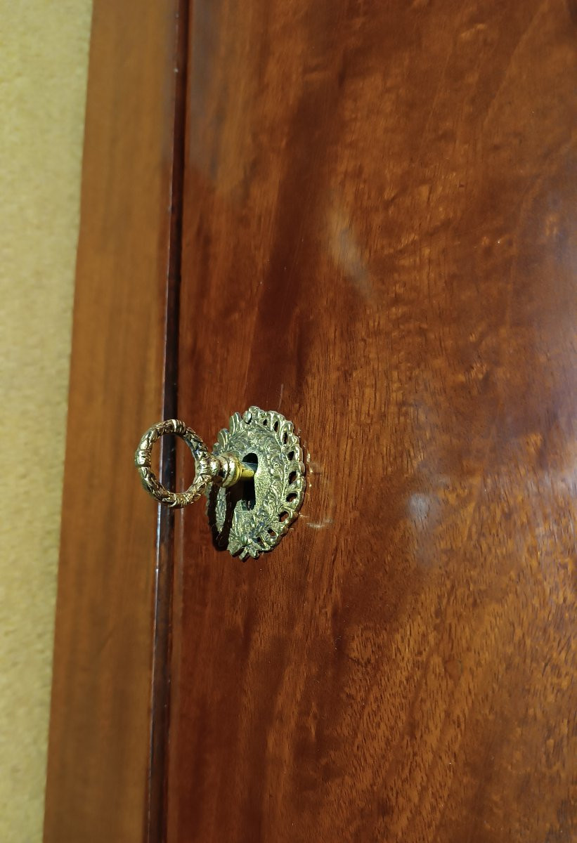 ANGOLIERA IMPERO IN MOGANO PRIMO XIX SECOLO-photo-4