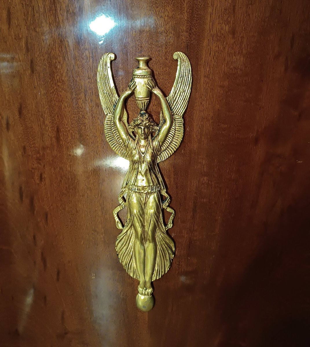 ANGOLIERA IMPERO IN MOGANO PRIMO XIX SECOLO-photo-6