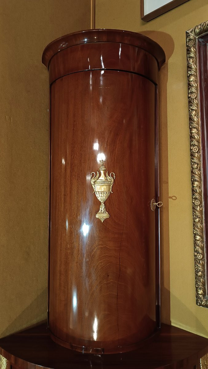 ANGOLIERA IMPERO IN MOGANO PRIMO XIX SECOLO-photo-7