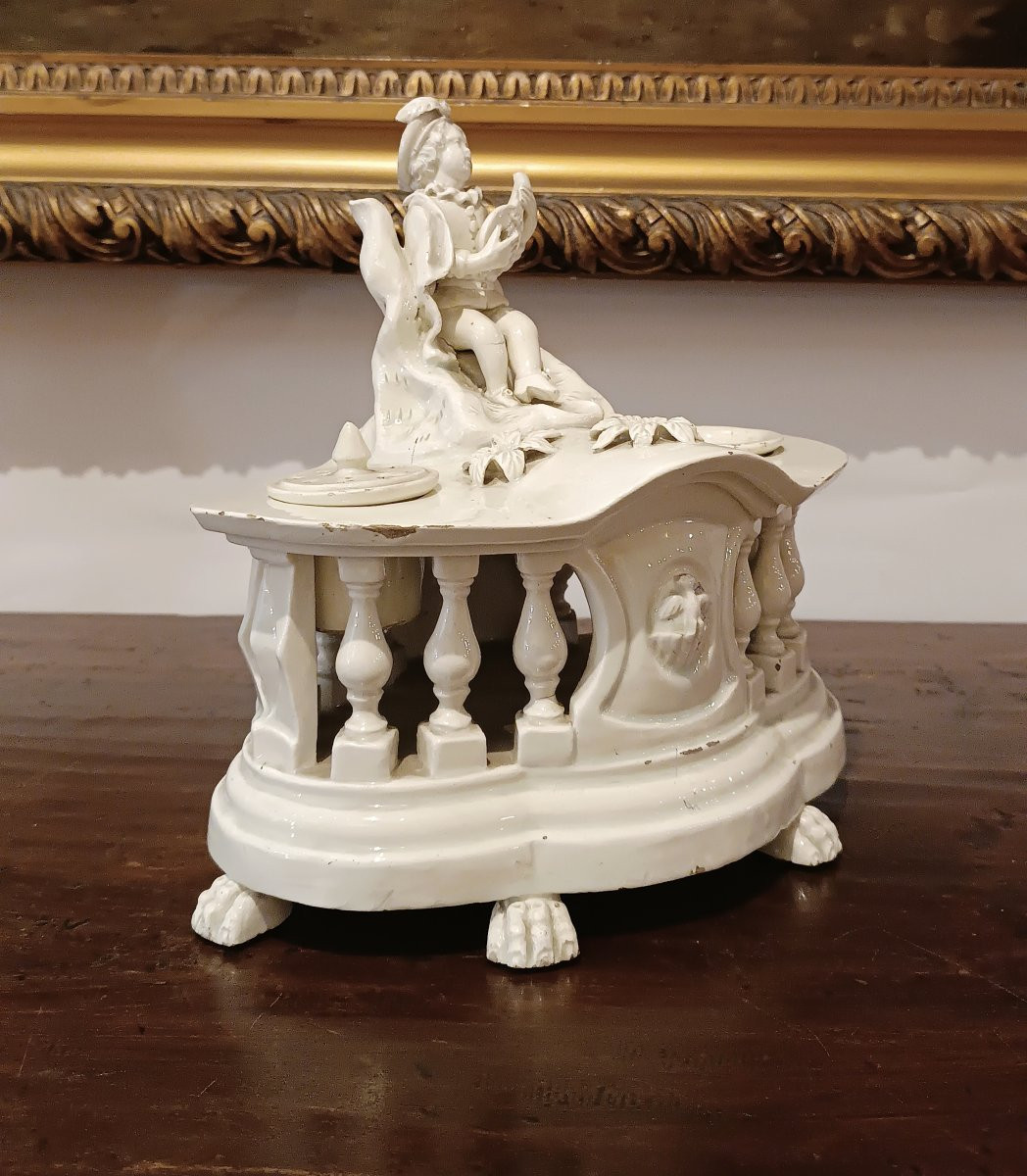 CALAMAIO IN PORCELLANA D'ESTE FINE XVIII SECOLO-photo-2