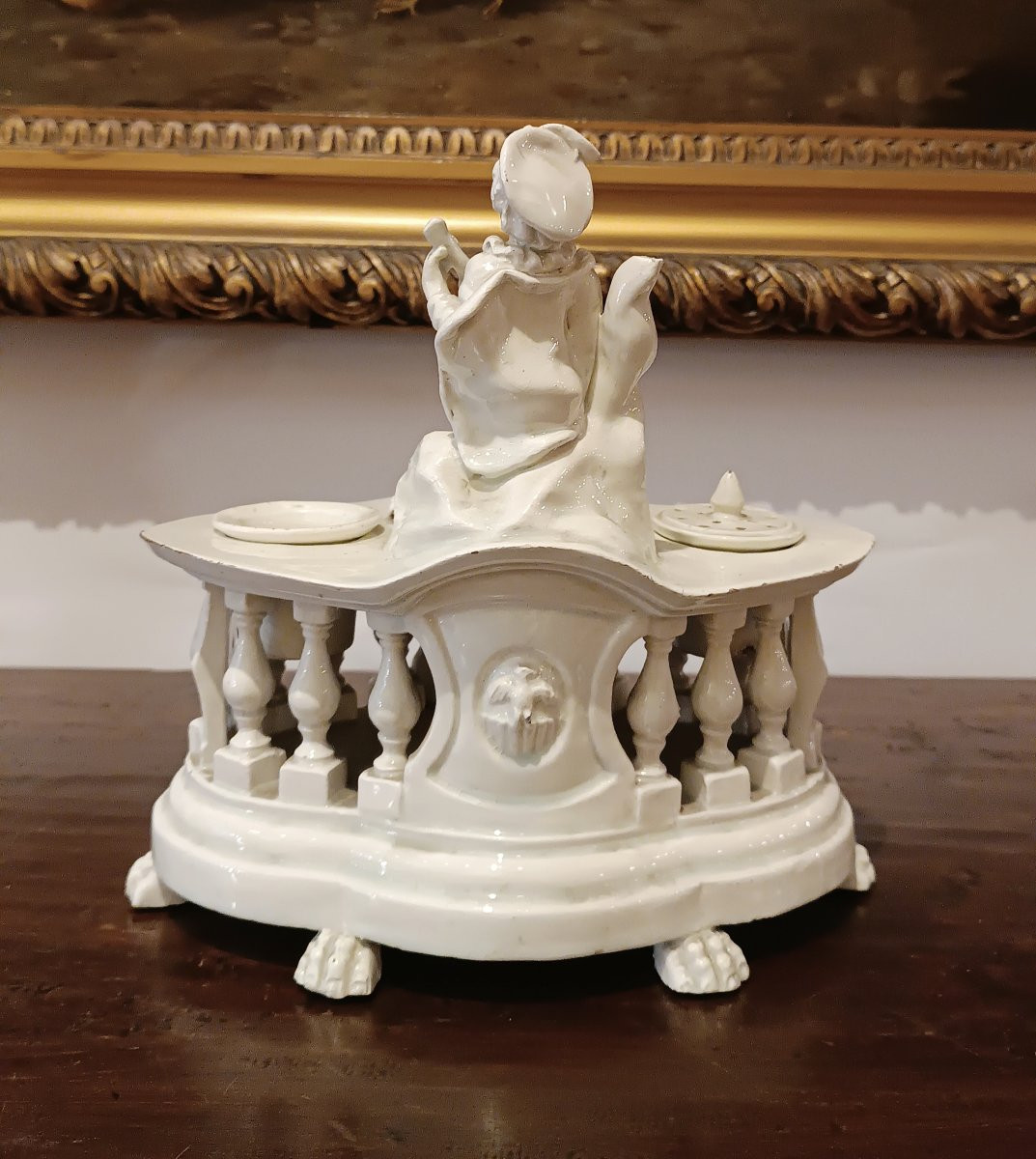 CALAMAIO IN PORCELLANA D'ESTE FINE XVIII SECOLO-photo-3