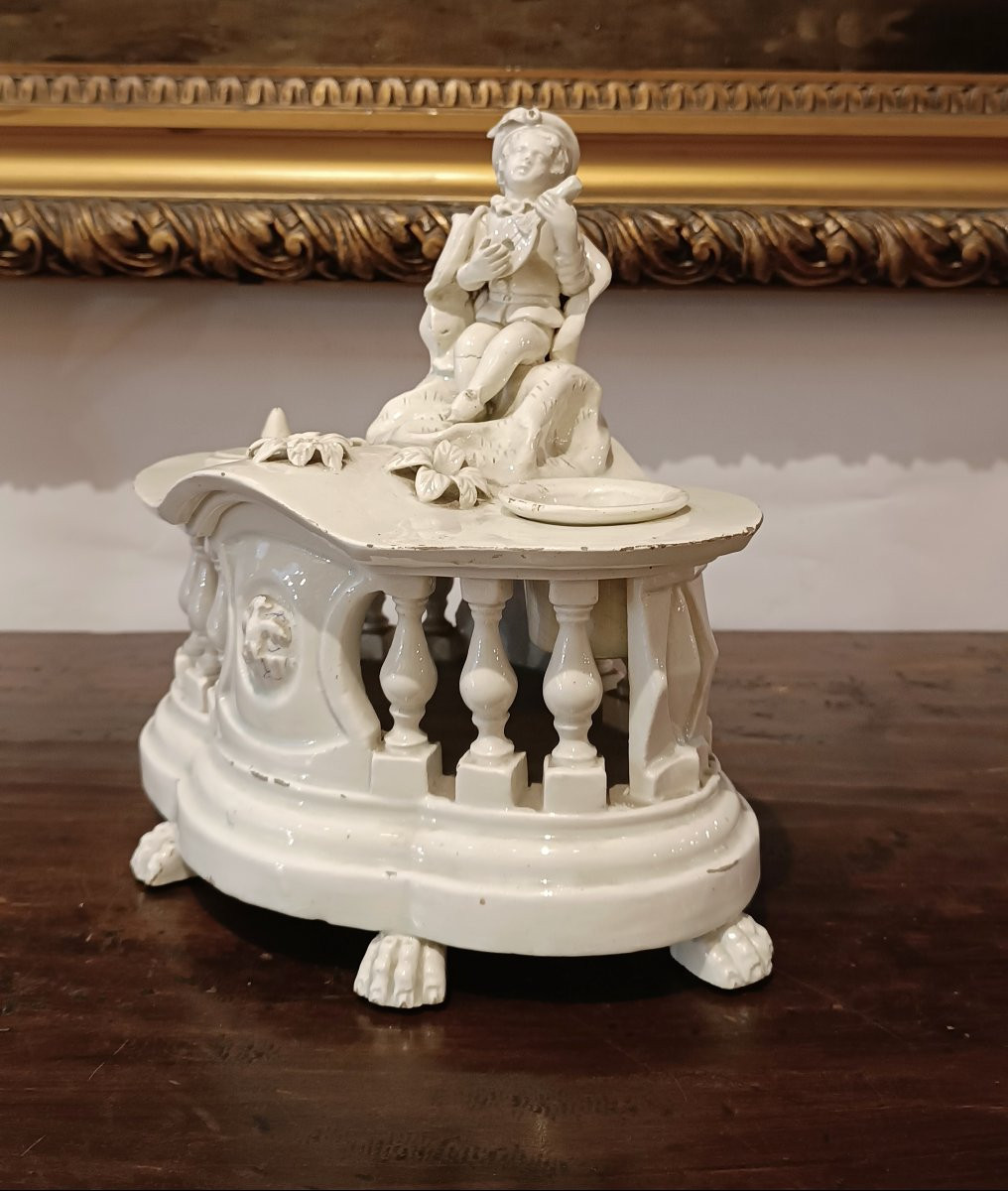 CALAMAIO IN PORCELLANA D'ESTE FINE XVIII SECOLO-photo-4