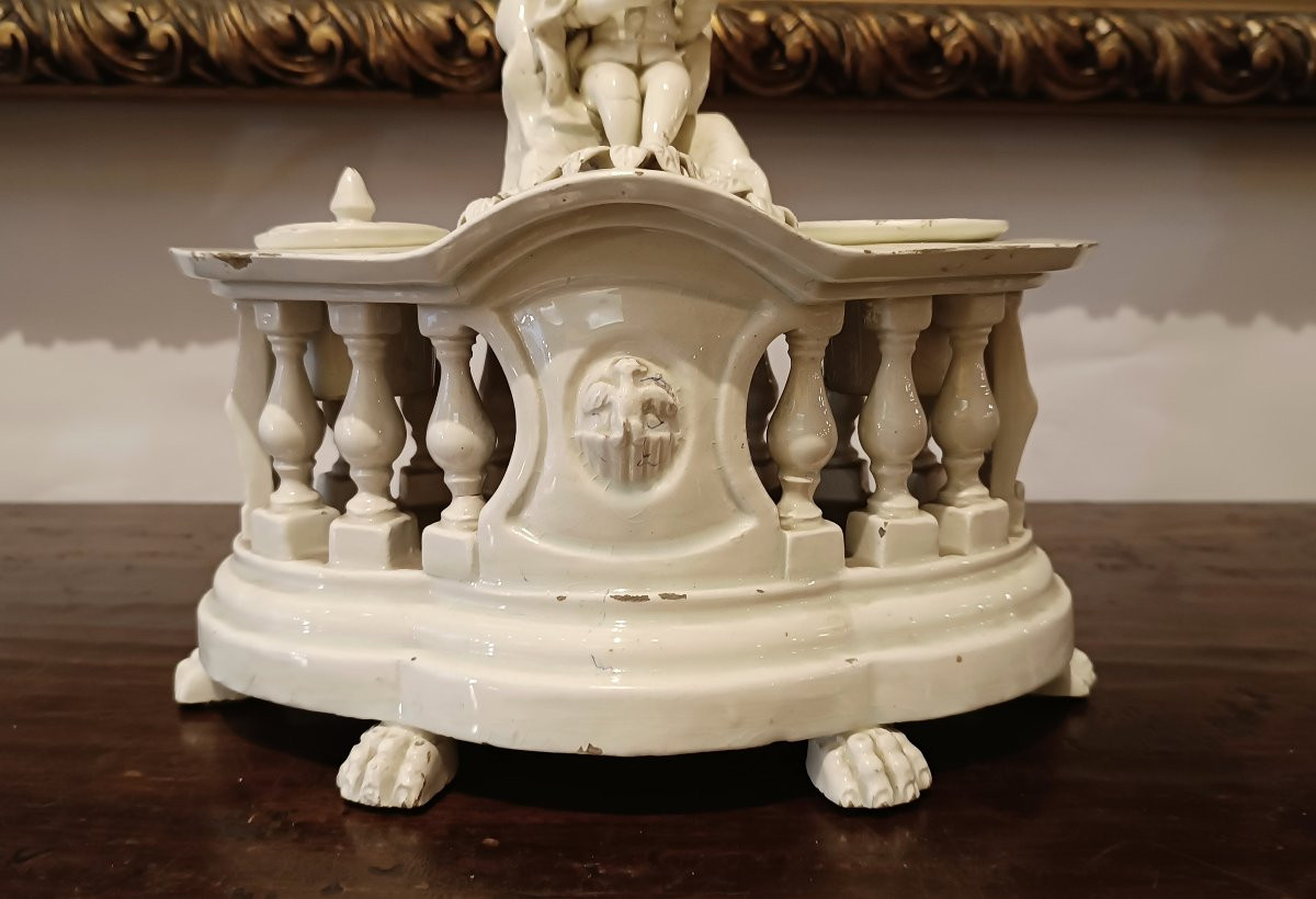 CALAMAIO IN PORCELLANA D'ESTE FINE XVIII SECOLO-photo-1