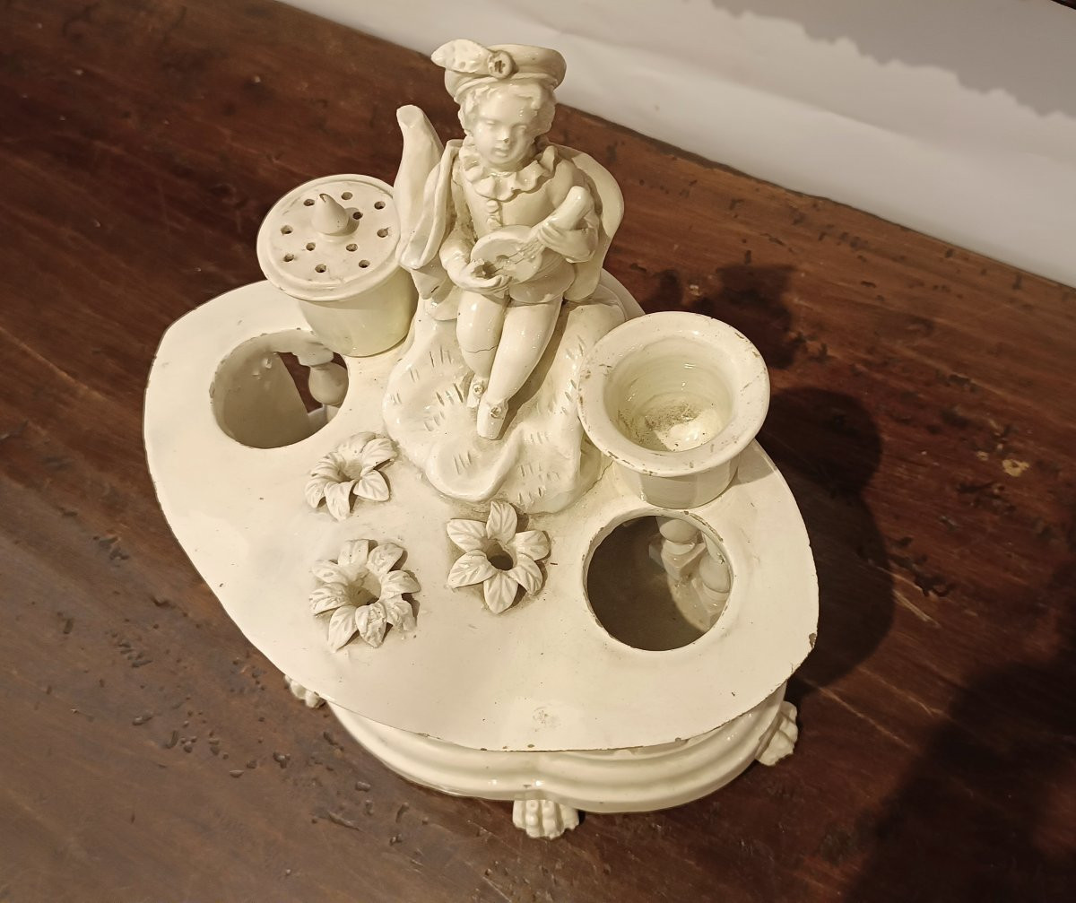 CALAMAIO IN PORCELLANA D'ESTE FINE XVIII SECOLO-photo-2