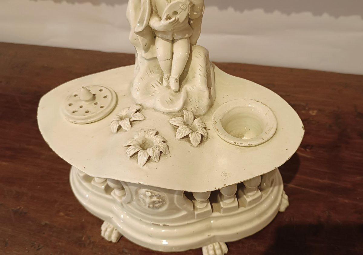 CALAMAIO IN PORCELLANA D'ESTE FINE XVIII SECOLO-photo-3