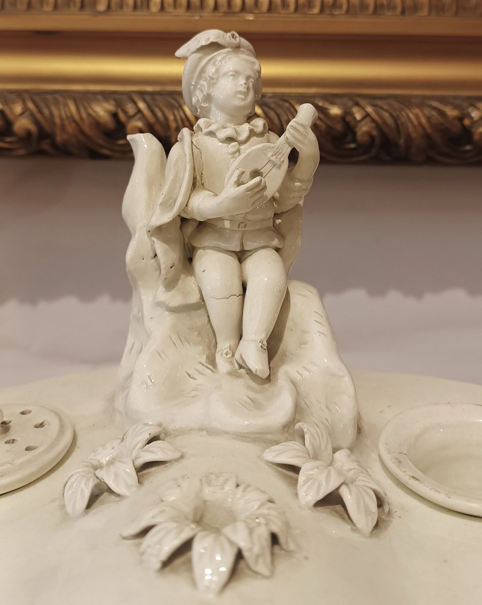 CALAMAIO IN PORCELLANA D'ESTE FINE XVIII SECOLO-photo-4