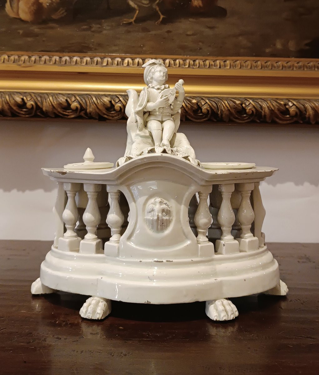 CALAMAIO IN PORCELLANA D'ESTE FINE XVIII SECOLO-photo-7