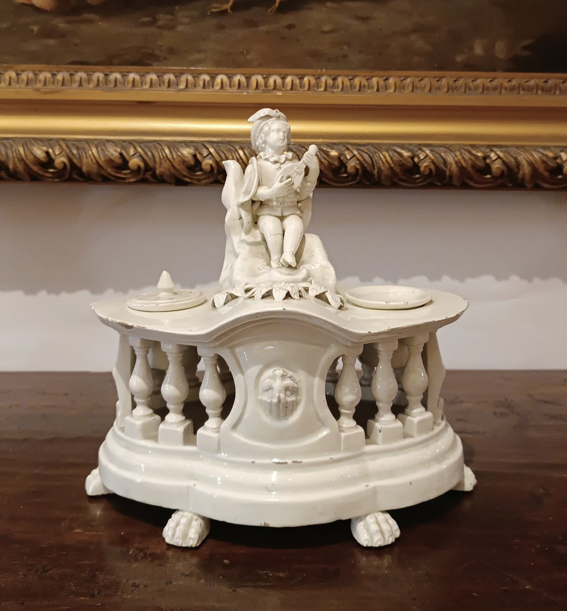 CALAMAIO IN PORCELLANA D'ESTE FINE XVIII SECOLO