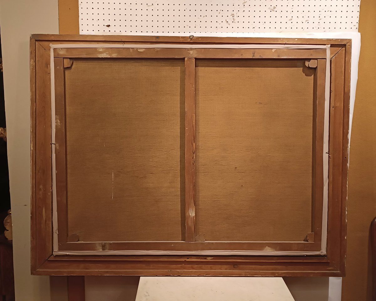 DIPINTO CON SAN GIOVANNI ED ERODE META' XIX SECOLO-photo-8