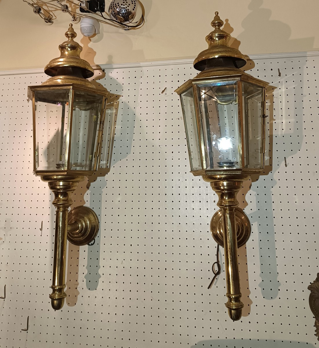 COPPIA DI LUCERNE DA CARROZZA FINE XIX SECOLO