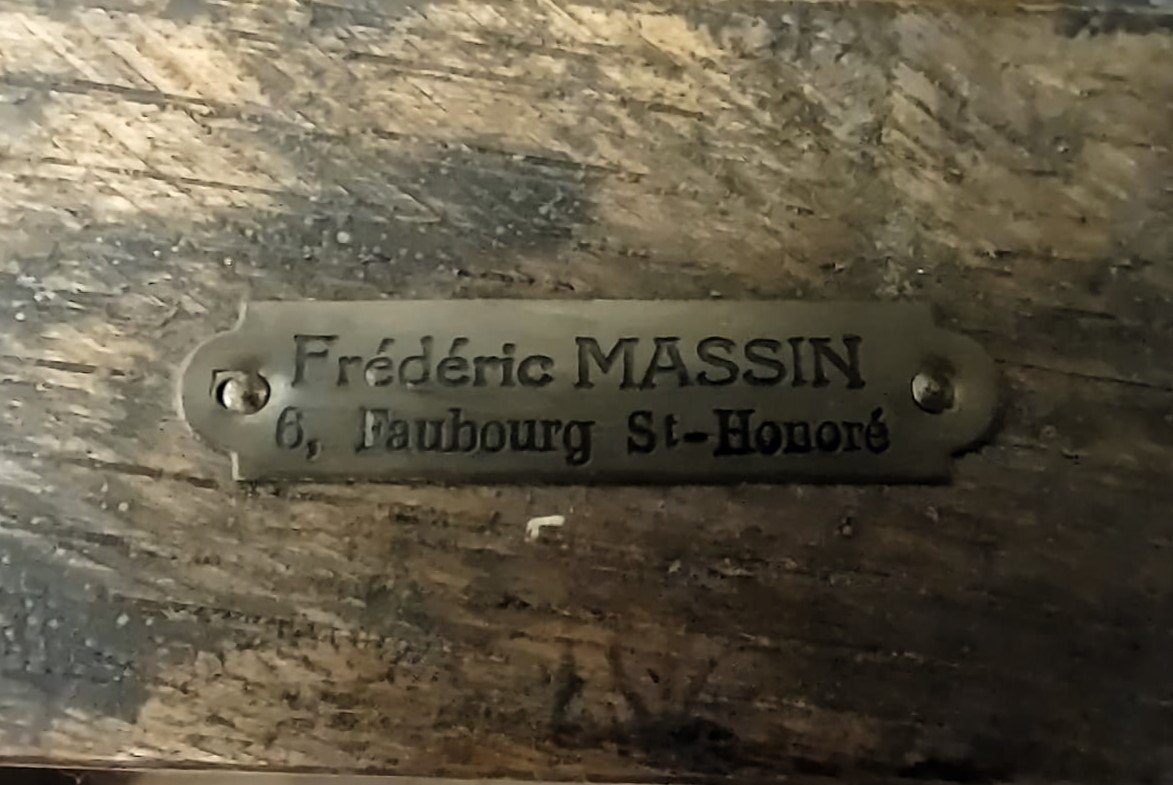 COPPIA DI SEDIE LORRAINE DI FRÉDÉRIC MASSIN IN MINIATURA FINE XIX  INIZIO XX SECOLO-photo-1