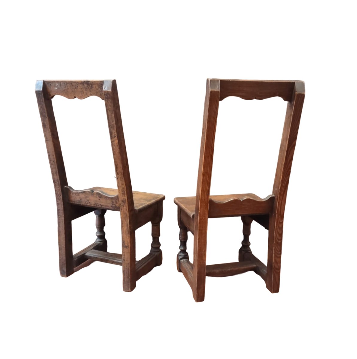 COPPIA DI SEDIE LORRAINE DI FRÉDÉRIC MASSIN IN MINIATURA FINE XIX  INIZIO XX SECOLO-photo-2