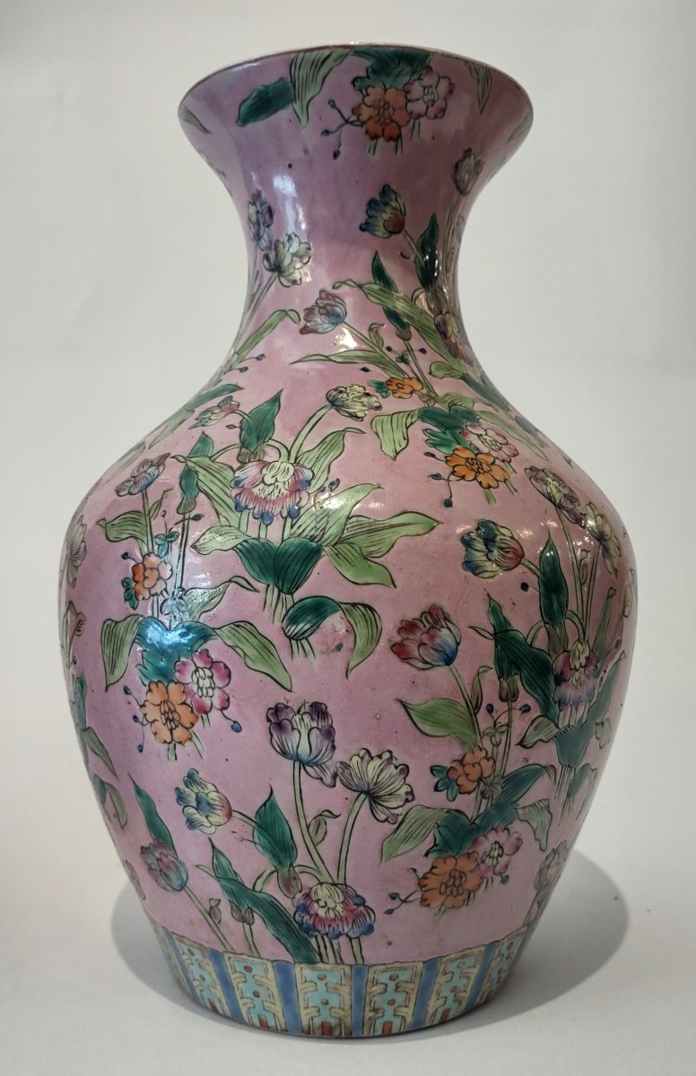 COPPIA DI VASI A BALAUSTRO CINA FINE XIX SECOLO-photo-3