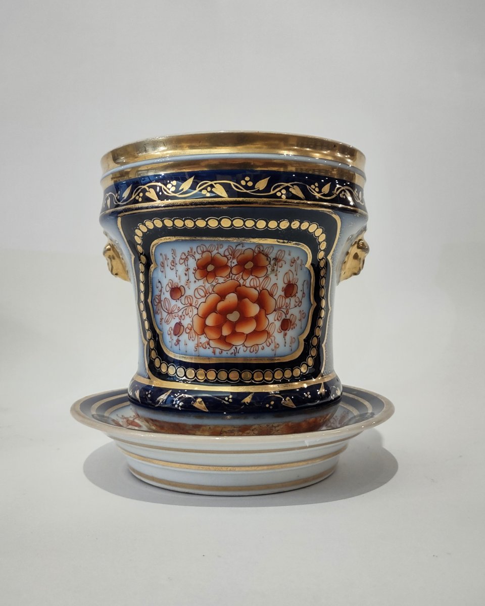 COPPIA DI CACHEPOTS IN PORCELLANA META' XIX SECOLO-photo-4