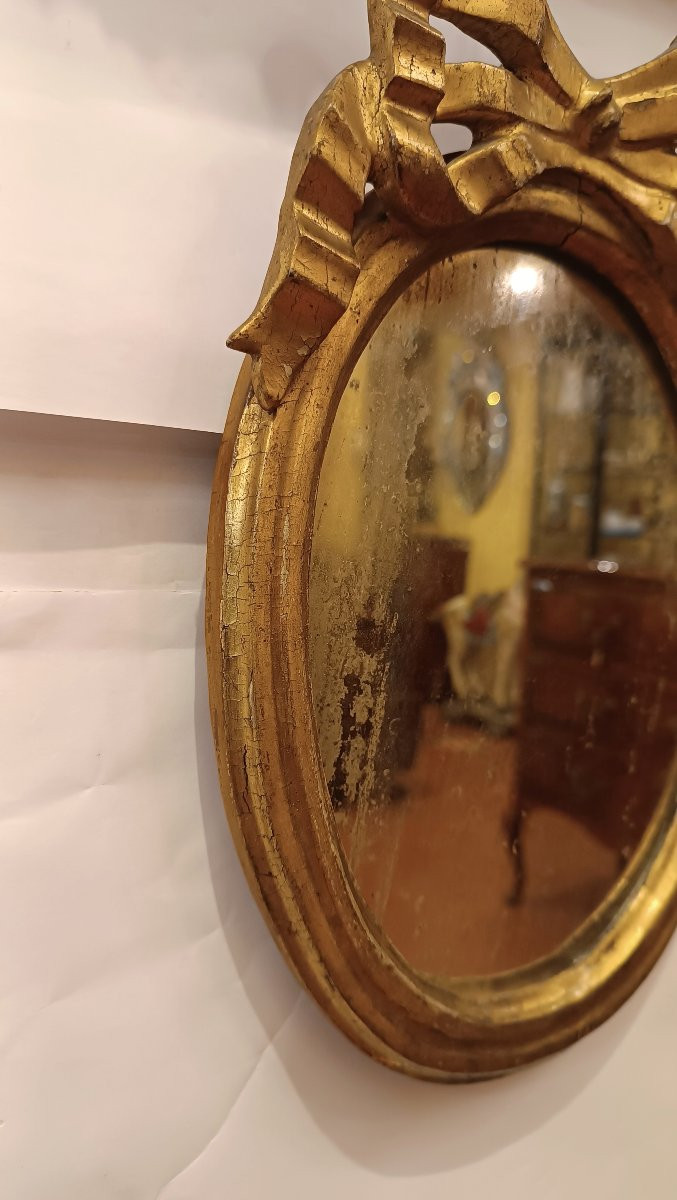 COPPIA DI PICCOLE SPECCHIERE LUIGI XVI FINE XVIII SECOLO-photo-2