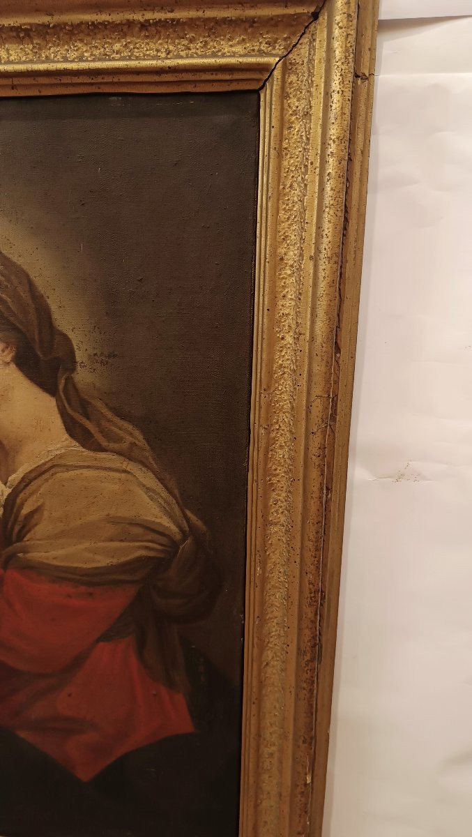 DIPINTO MADONNA CON BAMBINO FINE XVIII SECOLO-photo-4