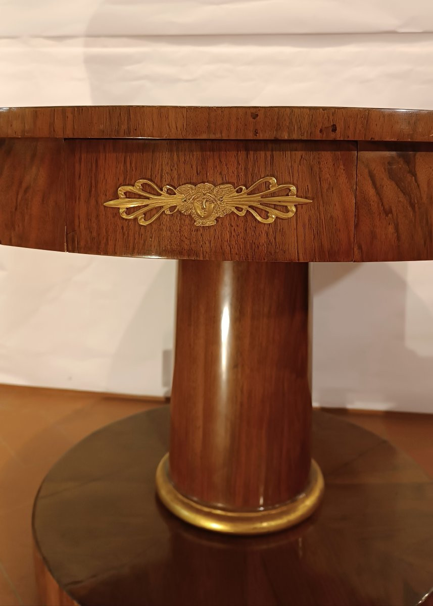 TAVOLO IN NOCE DIRETTORIO FINE XVIII SECOLO-photo-3