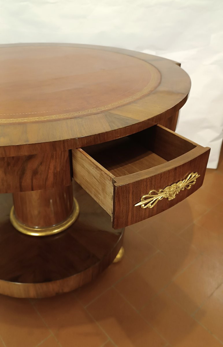 TAVOLO IN NOCE DIRETTORIO FINE XVIII SECOLO-photo-2