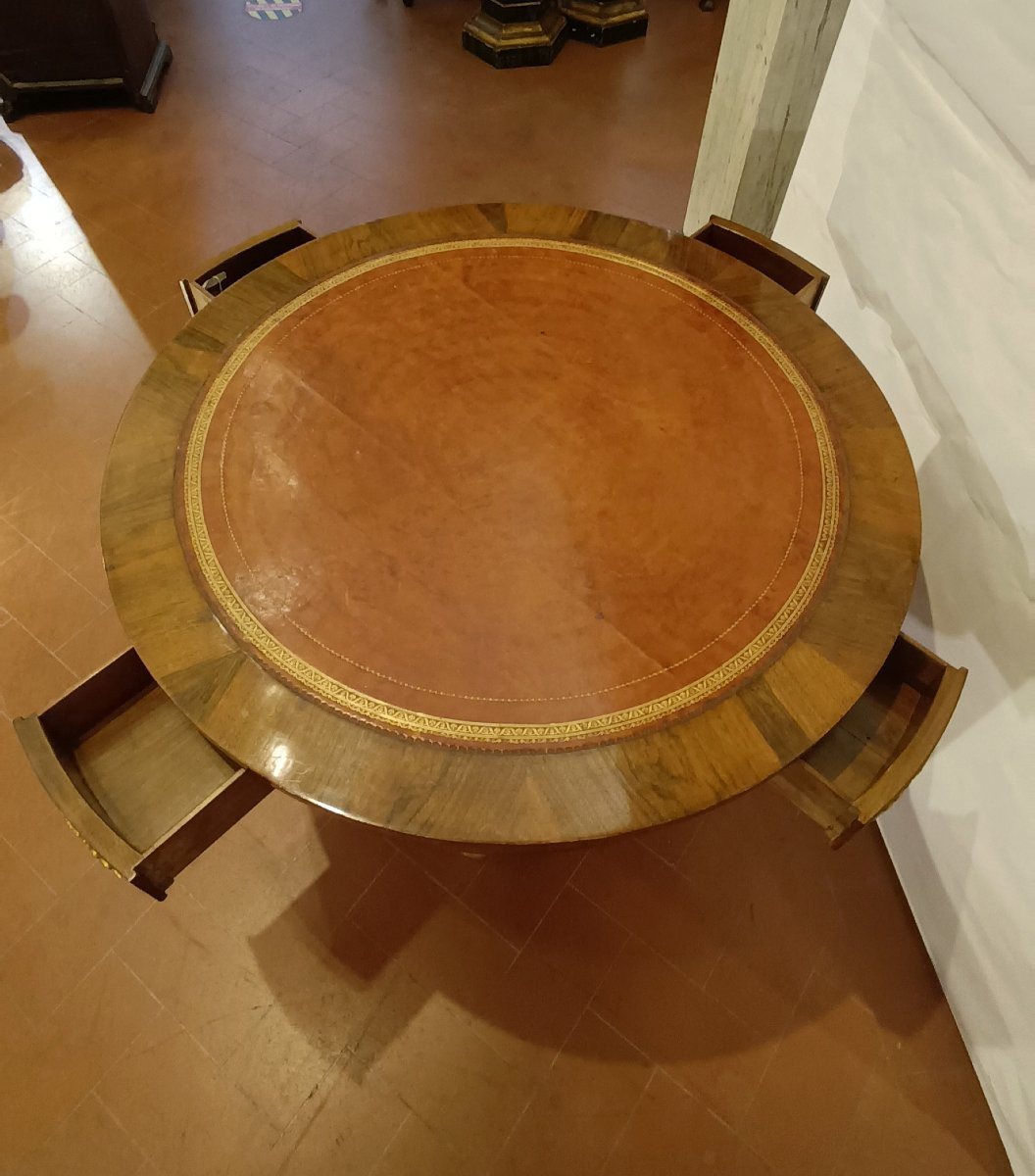 TAVOLO IN NOCE DIRETTORIO FINE XVIII SECOLO-photo-3