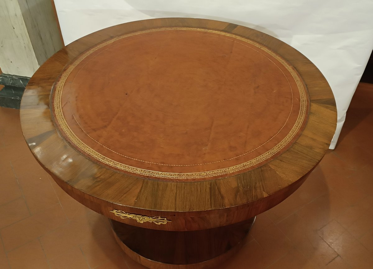 TAVOLO IN NOCE DIRETTORIO FINE XVIII SECOLO-photo-5