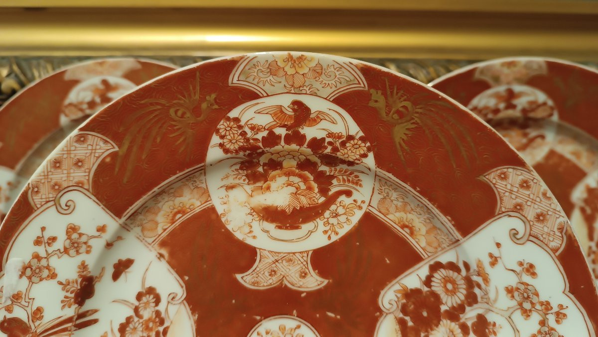 UNDICI PIATTI IN PORCELLANA IMARI SECONDA META' XIX SECOLO-photo-2