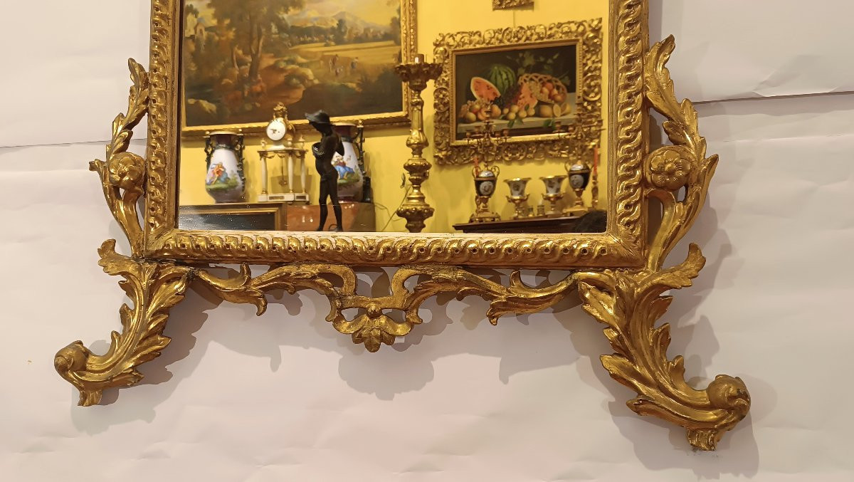 SPECCHIERA DORATA NEOCLASSICA SECONDA META' XVIII SECOLO-photo-2
