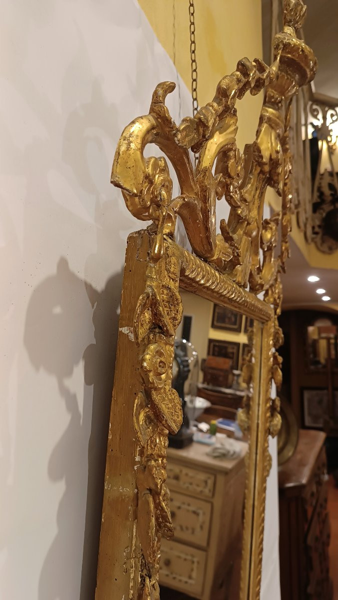 SPECCHIERA DORATA NEOCLASSICA SECONDA META' XVIII SECOLO-photo-5