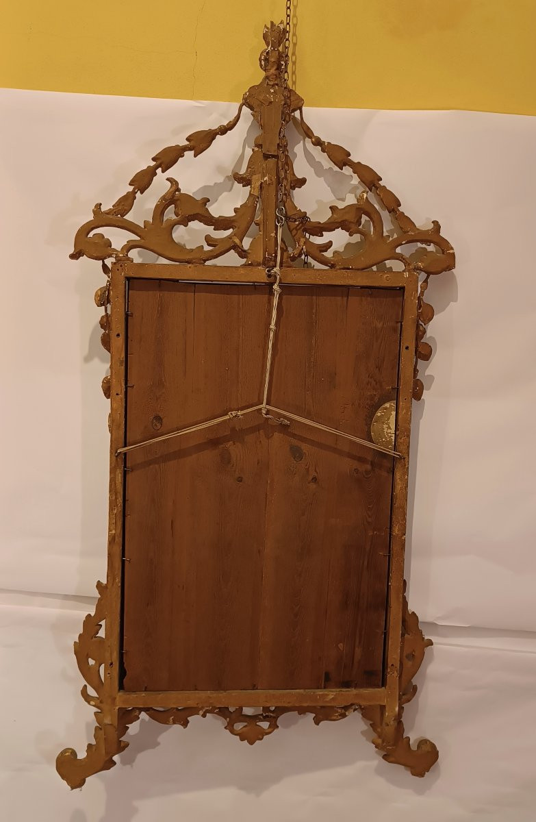 SPECCHIERA DORATA NEOCLASSICA SECONDA META' XVIII SECOLO-photo-6