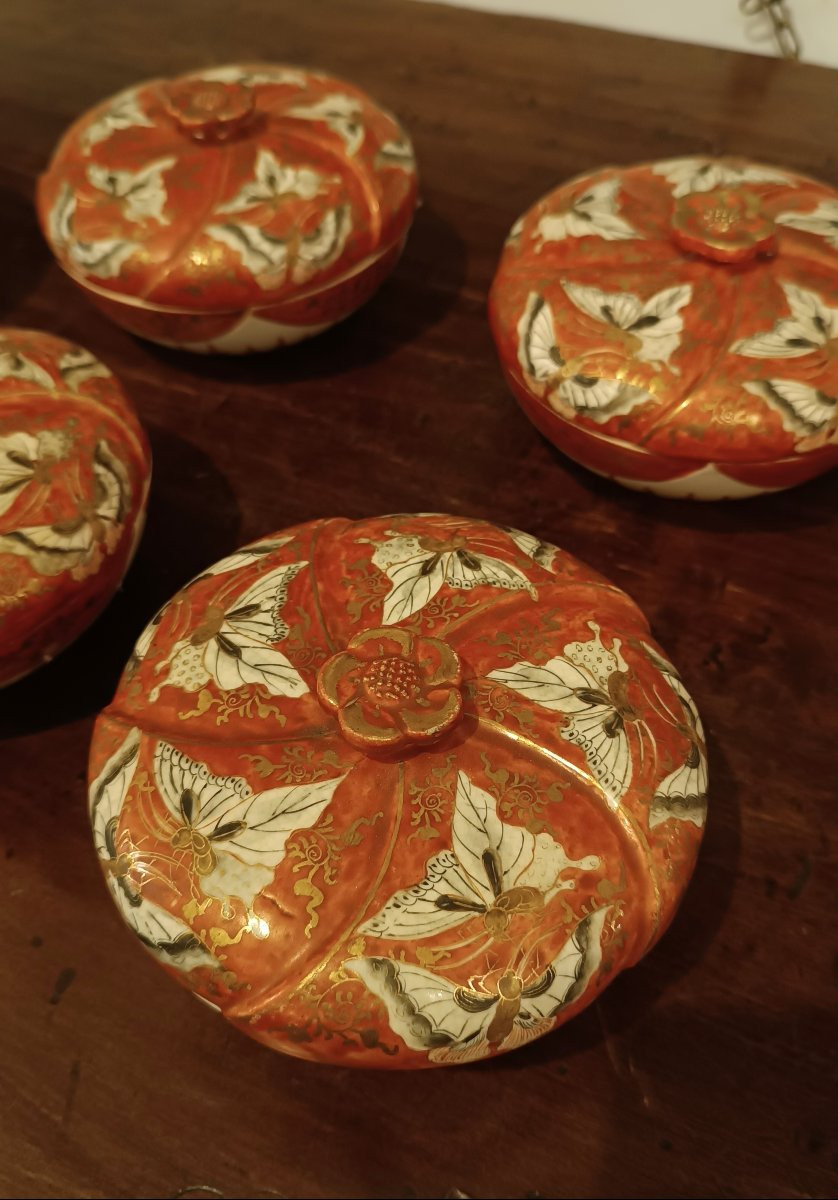 SERIE DI SEI PICCOLE COPPE KUTANI XIX SECOLO -photo-3