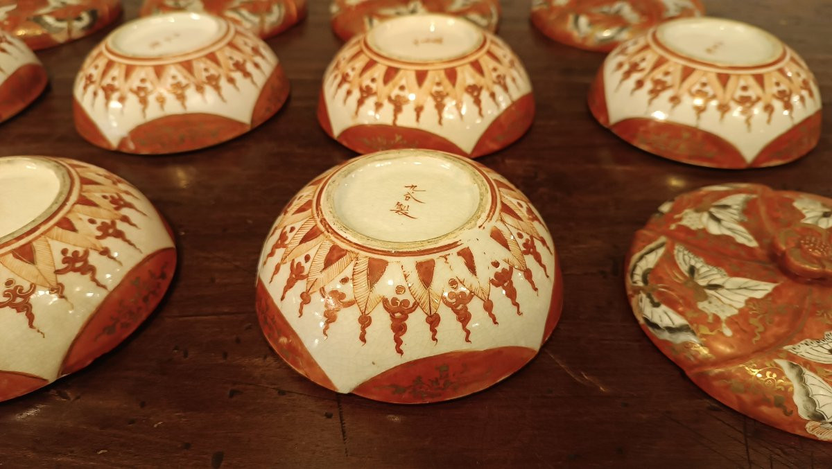 SERIE DI SEI PICCOLE COPPE KUTANI XIX SECOLO -photo-3