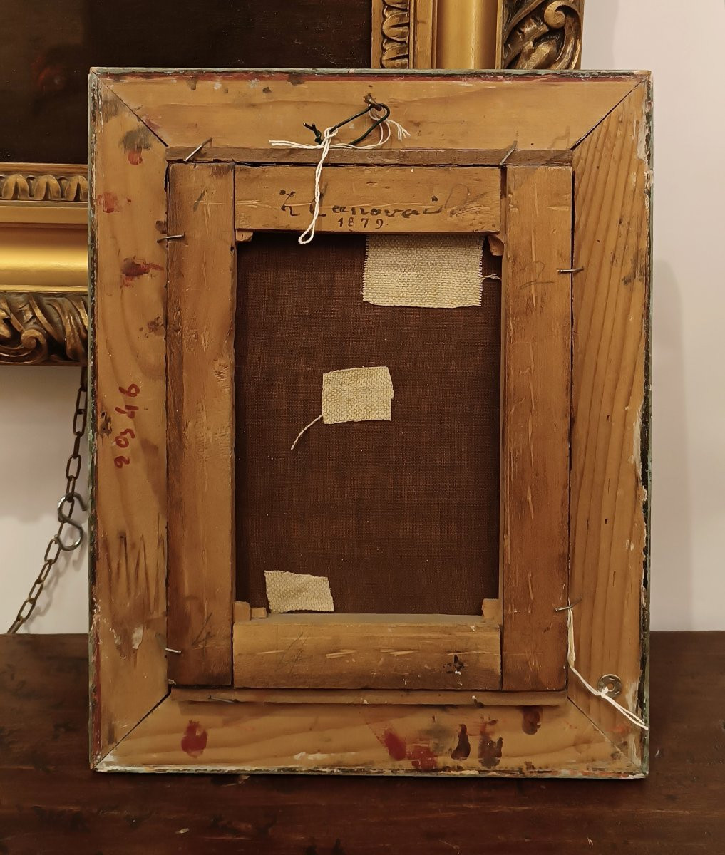 DIPINTO CON MADONNA "ADDOLORATA" SECONDA META' XIX SECOLO -photo-4