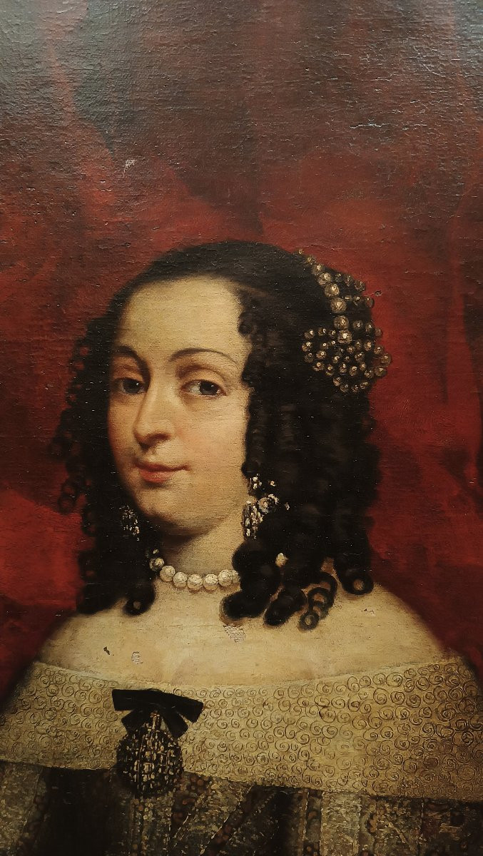 RITRATTO OVALE DI GIOVANE DONNA SECONDA META' XVIII SECOLO-photo-1