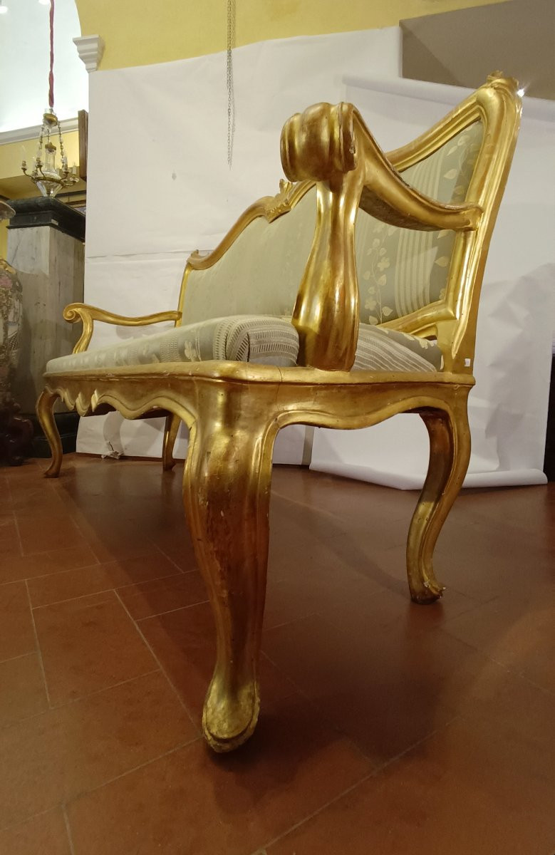 DIVANO LUIGI XV DI GRANDI DIMENSIONI META' XVIII SECOLO-photo-5