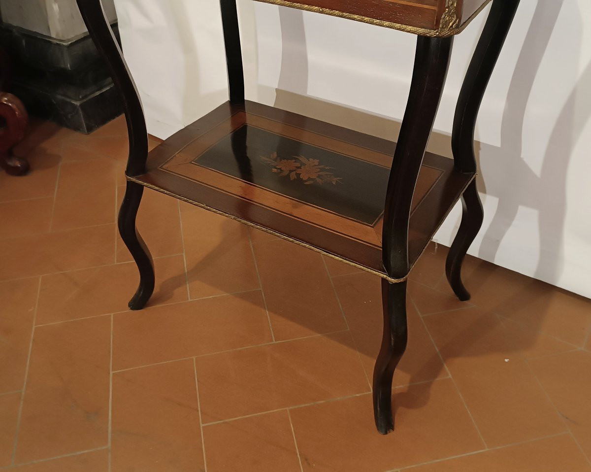 TAVOLINO DA LAVORO INTARSIATO SECONDA META' XIX SECOLO-photo-5