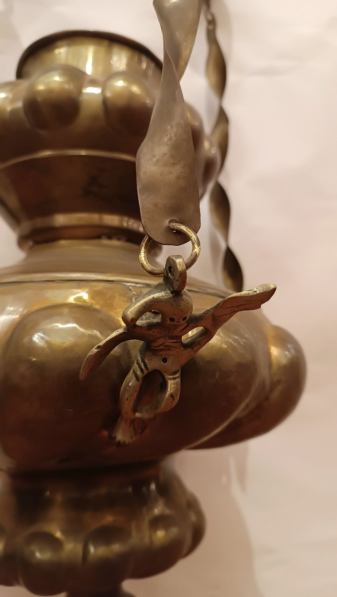 LAMPADA VOTIVA DI GRANDI DIMENSIONI XVI SECOLO-photo-3