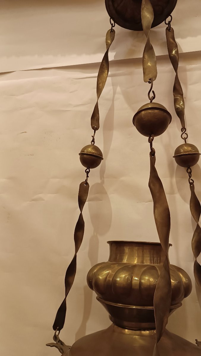 LAMPADA VOTIVA DI GRANDI DIMENSIONI XVI SECOLO-photo-1