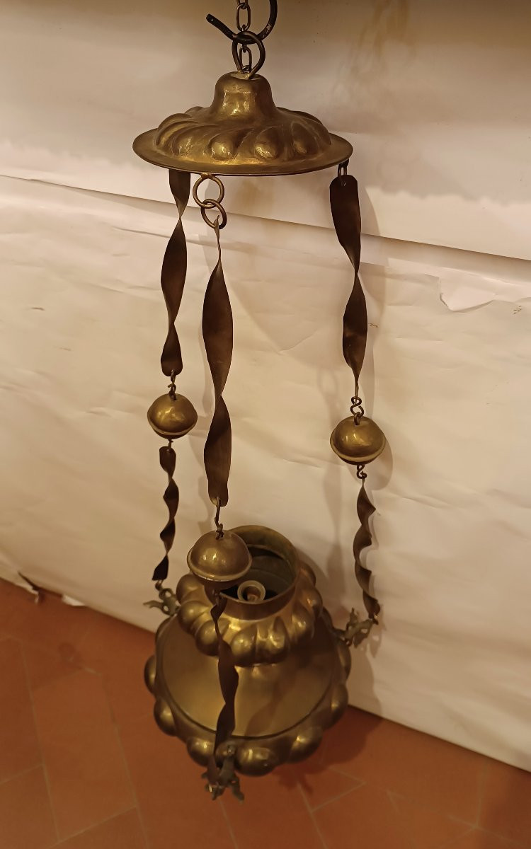 LAMPADA VOTIVA DI GRANDI DIMENSIONI XVI SECOLO-photo-2