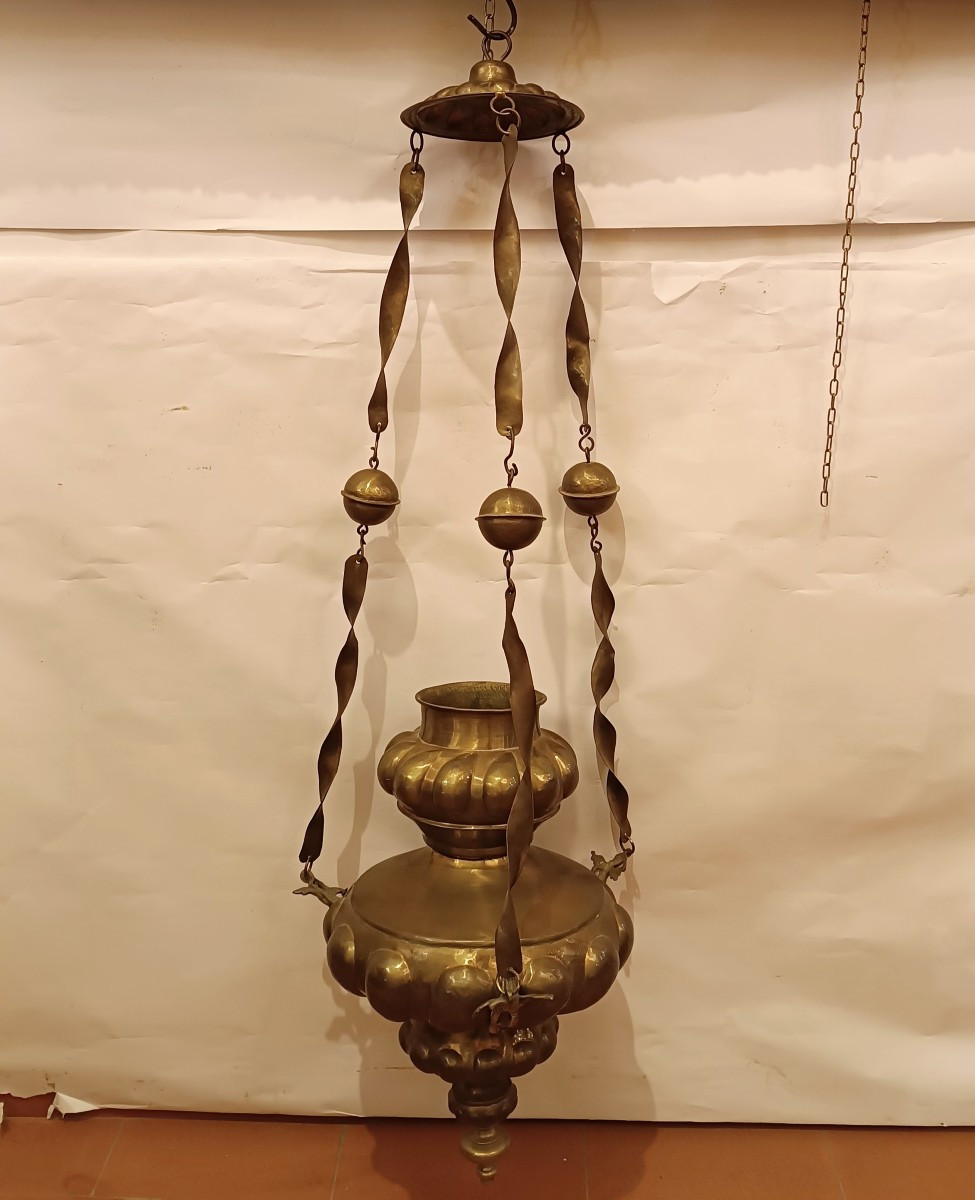 LAMPADA VOTIVA DI GRANDI DIMENSIONI XVI SECOLO