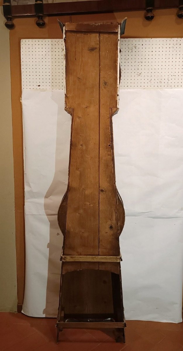 OROLOGIO A PENDOLO "MORBIER" LACCATO FINE XVIII-INIZI XIX SECOLO-photo-4