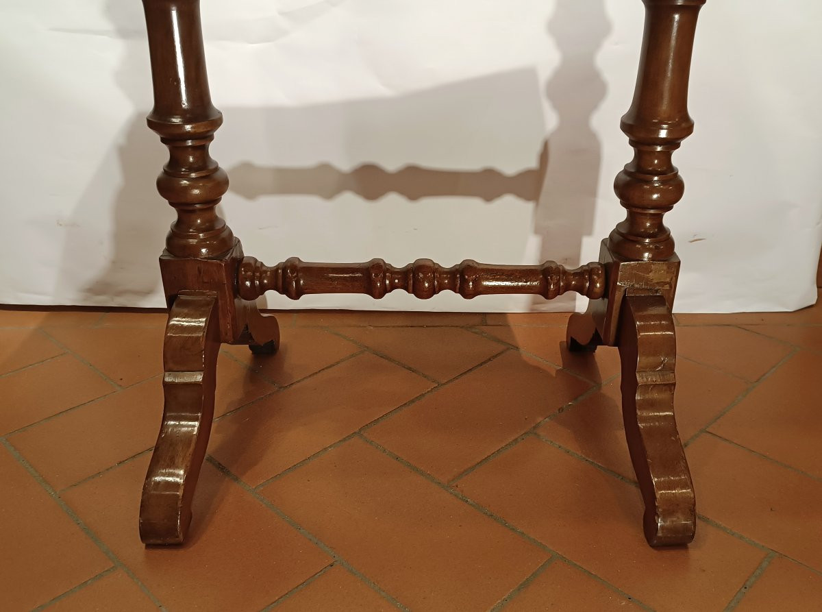 TAVOLINO DA LAVORO INTARSIATO SECONDA META' XIX SECOLO -photo-4