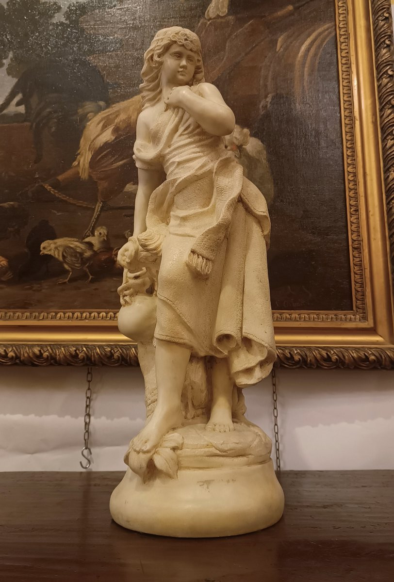 SCULTURA FEMMINILE IN ALABASTRO INIZIO XX SECOLO -photo-1