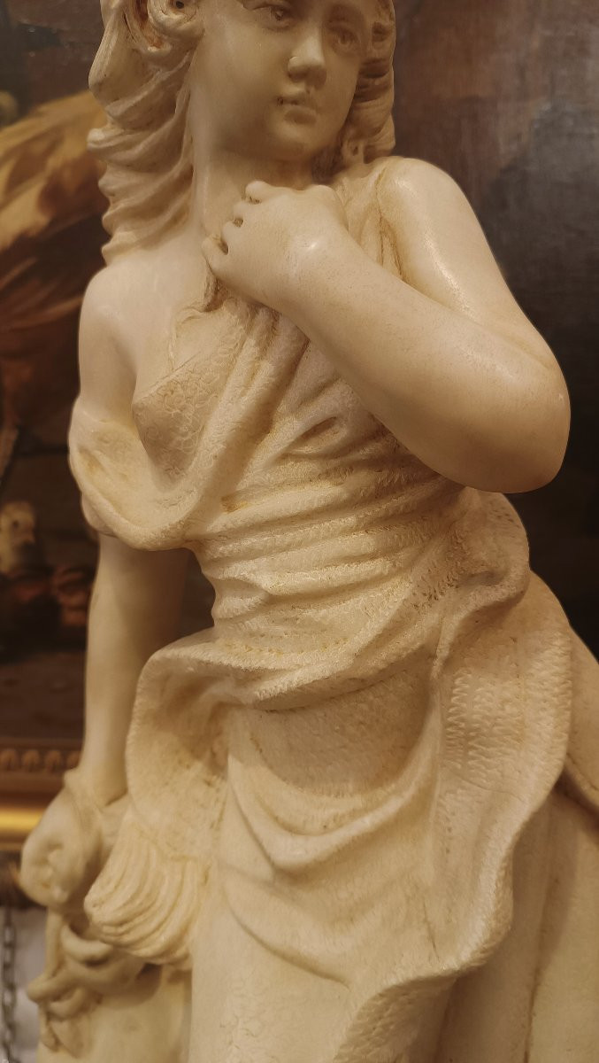 SCULTURA FEMMINILE IN ALABASTRO INIZIO XX SECOLO -photo-3