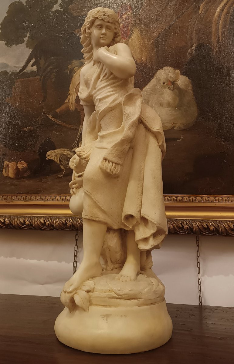 SCULTURA FEMMINILE IN ALABASTRO INIZIO XX SECOLO -photo-8