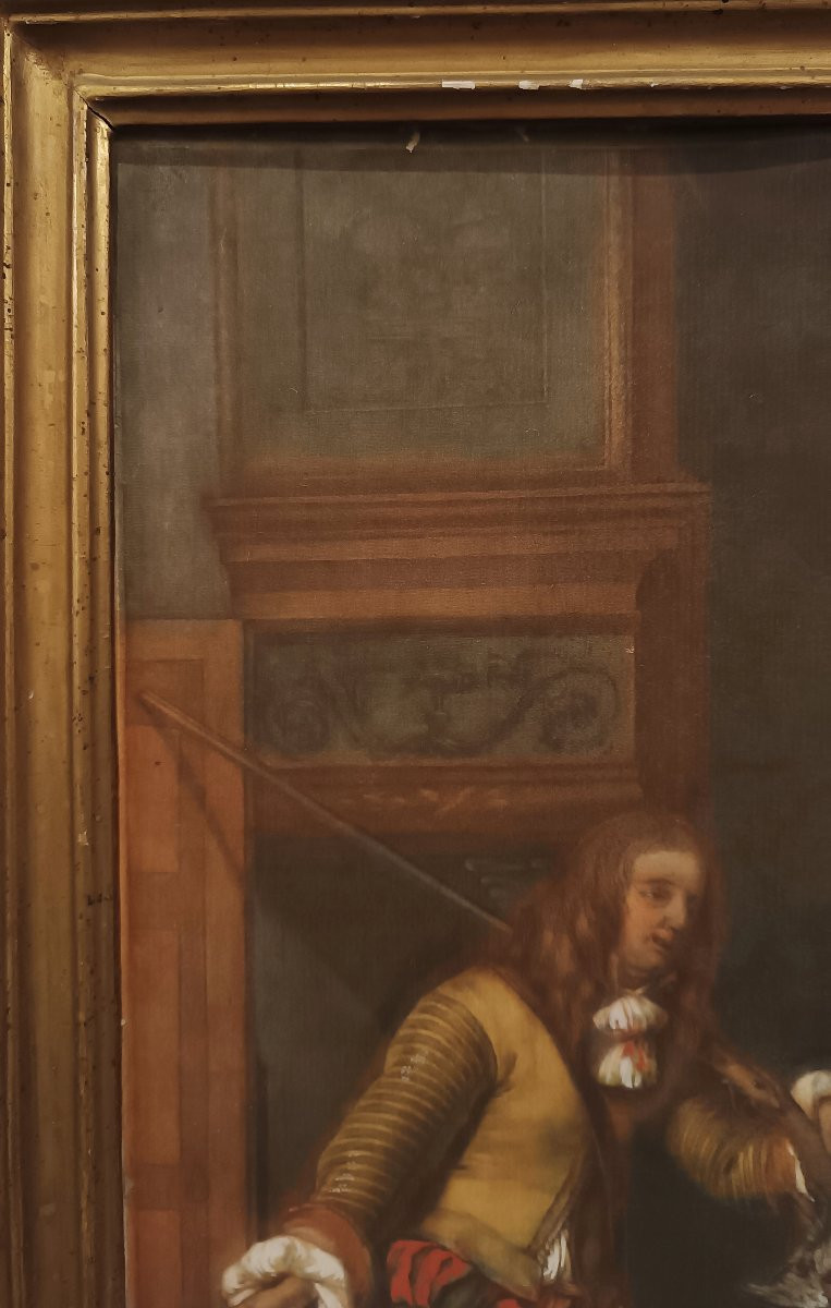 INCISIONE DI LASINIO CON PERSONAGGI SECONDA META' XVIII SECOLO -photo-1