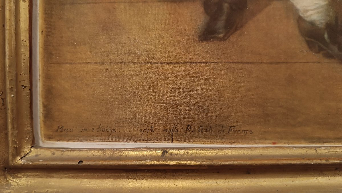 INCISIONE DI LASINIO CON PERSONAGGI SECONDA META' XVIII SECOLO -photo-3